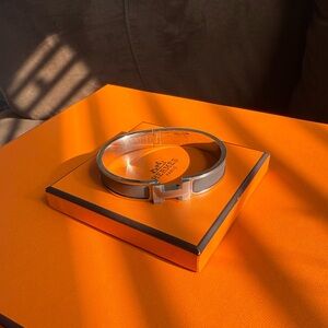 Hermès Clic H Gray Bracelet